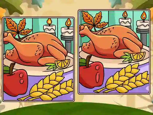 Thanksgiving Spot The Differences — free online game