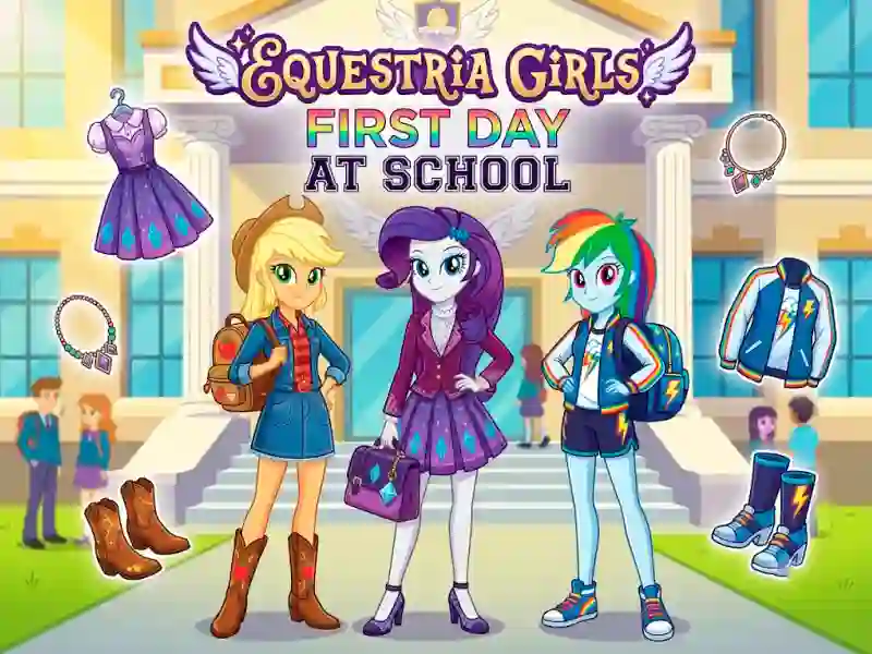 Equestria Girls First Day at School — безкоштовна онлайн гра