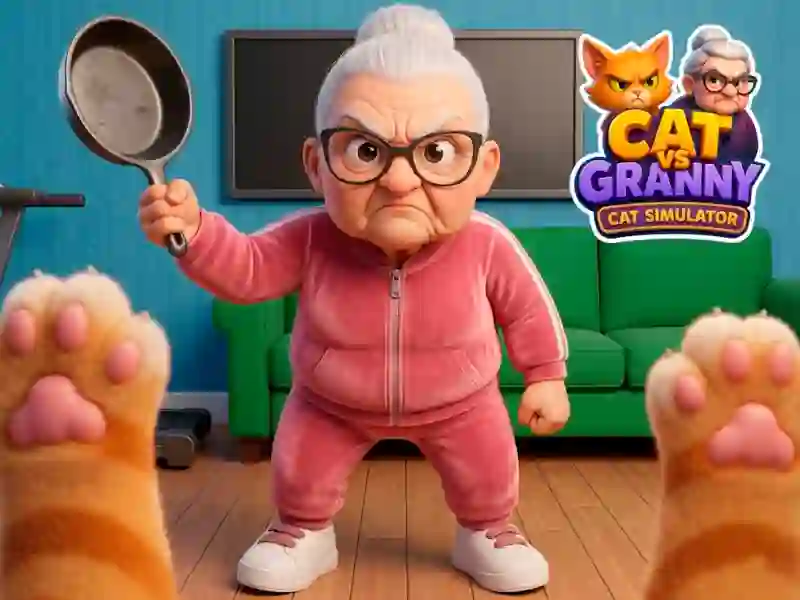 Peli Cat vs Granny. Cat Simulator verkossa