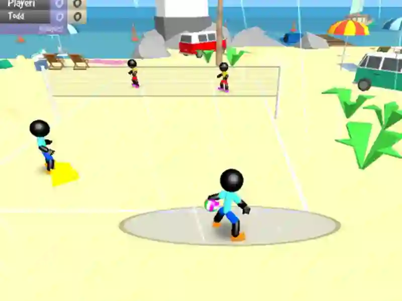 Stickman Beach Volleyball — free online game