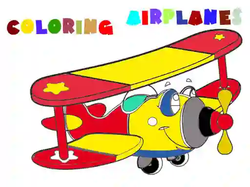 Coloring Book Airplane 2 — free online game