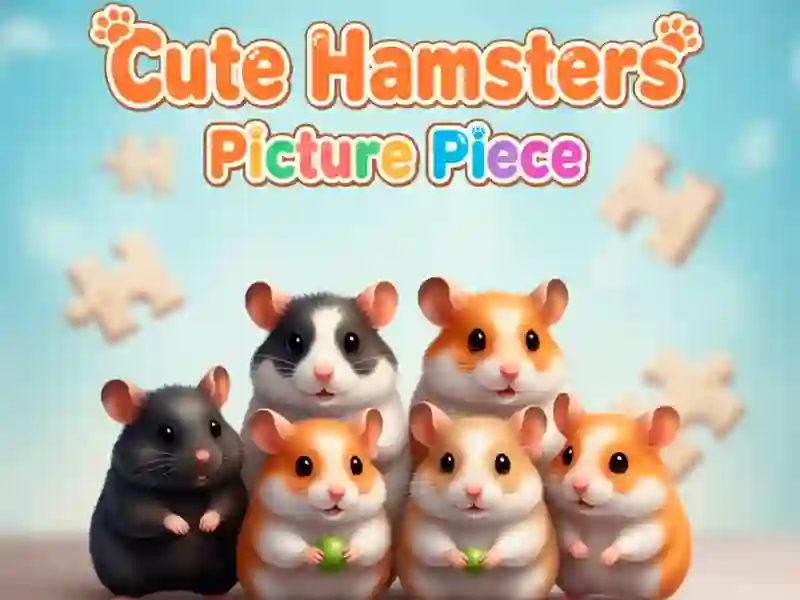 Cute Hamsters Picture piece — free online game