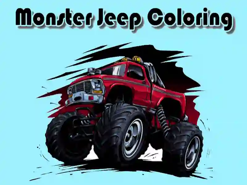 Monster Jeep Coloring — jogo online grátis