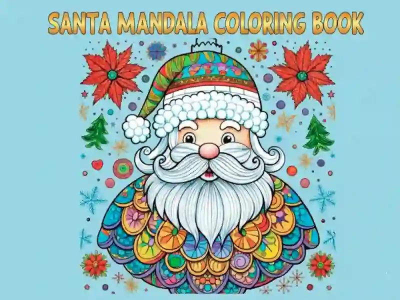 Santa Mandala Coloring Pages — free online game