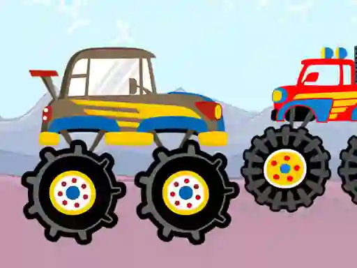 Fun Monster Trucks Jigsaw — free online game