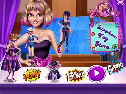 Игра Superhero Toy Shop онлайн
