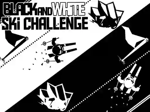 Permainan Black and White Ski Challenge talian