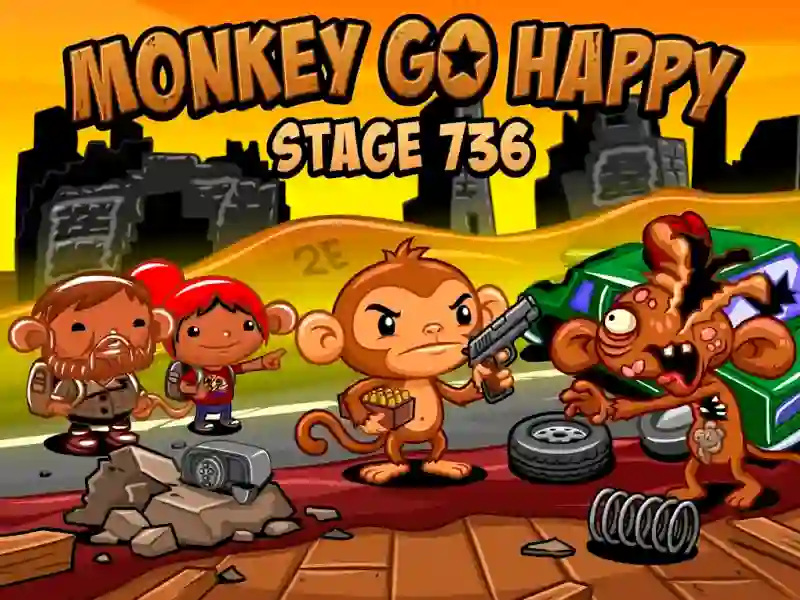 Monkey Go Happy Stage 736 — free online game