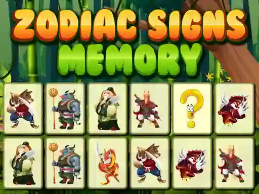 Zodiac Signs Memory — free online game