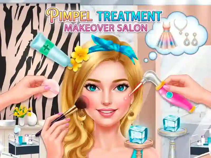 Spel Pimple Treatment Makeover Salon på nätet