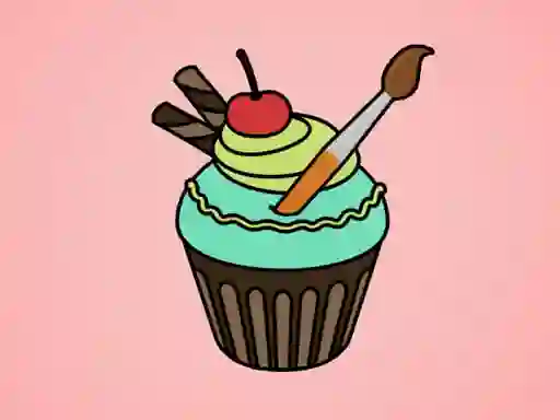 Yummy Cupcake Coloring — free online game