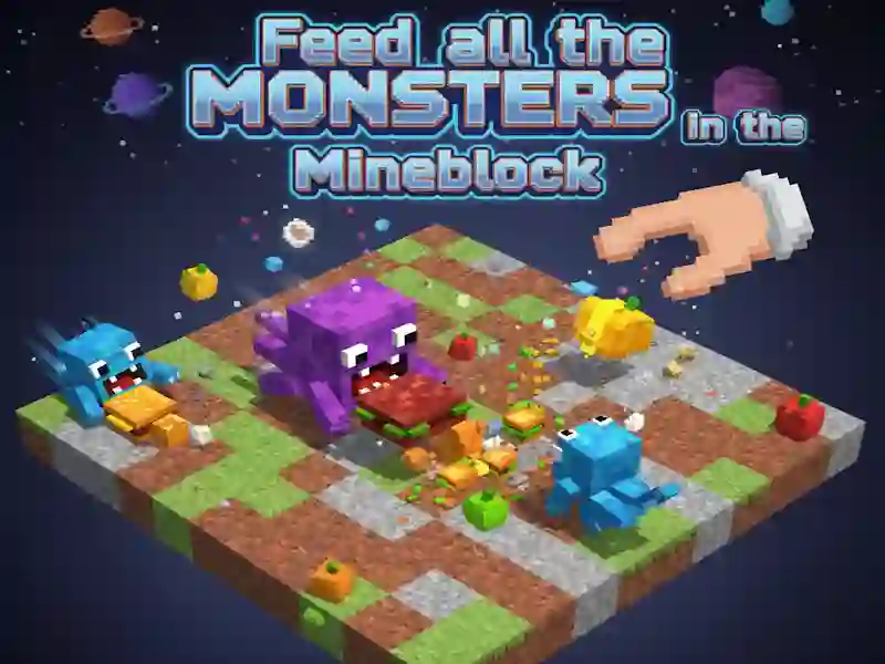 Feed all the MONSTERS in the Mineblock – tasuta veebimäng