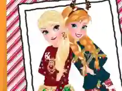 Cluiche Sisters Ugly Xmas Sweater ar líne