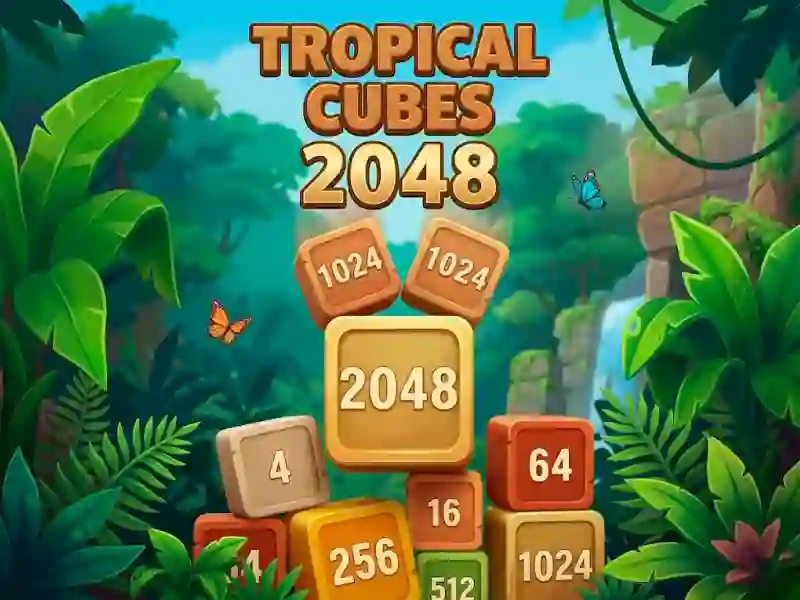 Trò chơi Tropical Cubes 2048 trực tuyến