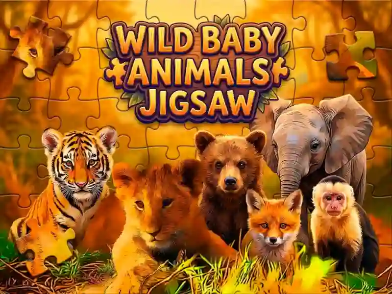 Wild Baby Animals Jigsaw — free online game