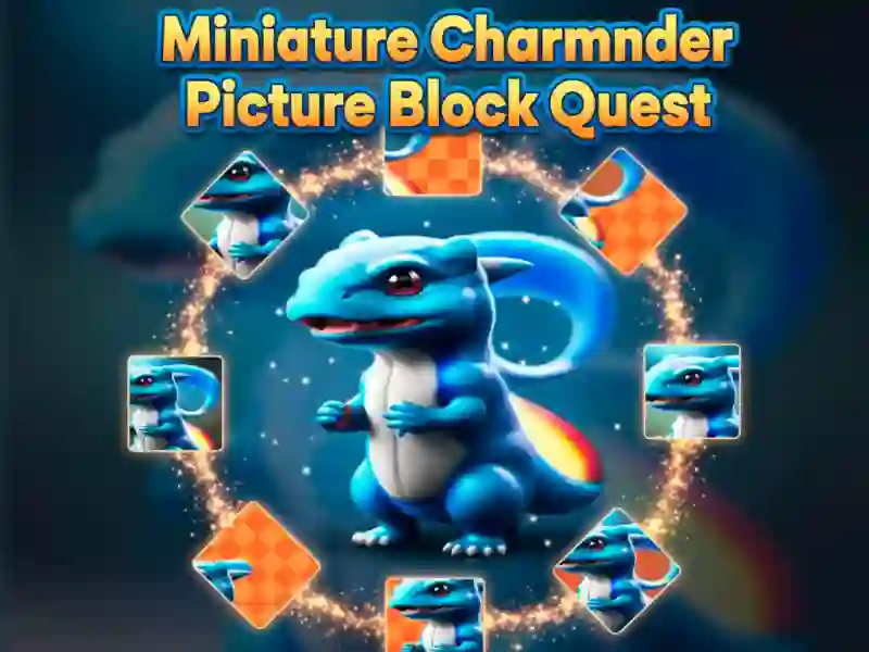 Miniature Charmander Picture Block Quest — free online game