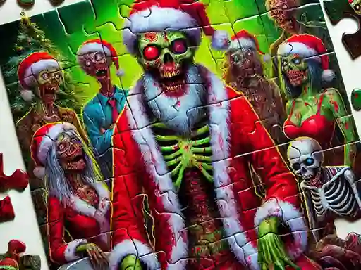 Zombie Christmas Jigsaw — free online game