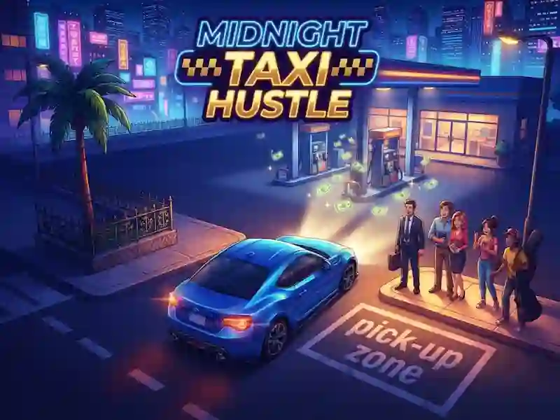 Midnight Taxi Hustle — brezplačna spletna igra