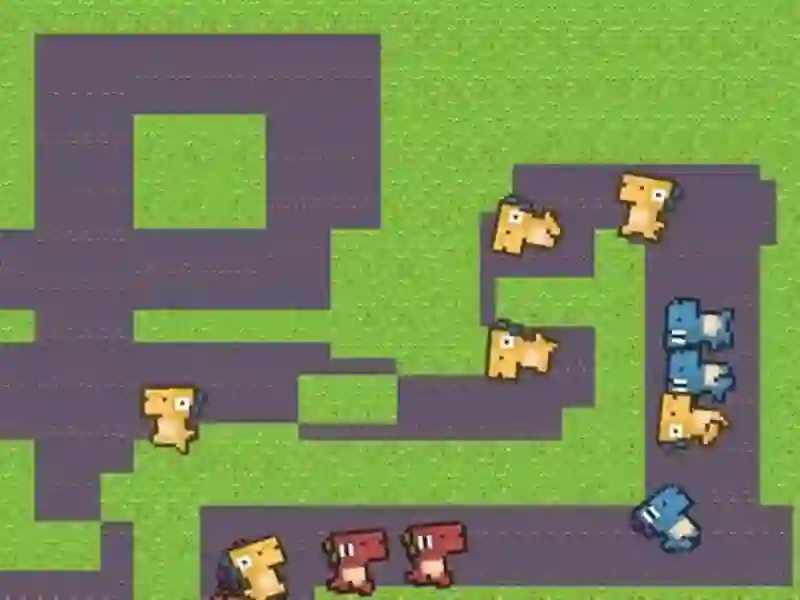 Logħba Dino Defence 2D onlajn