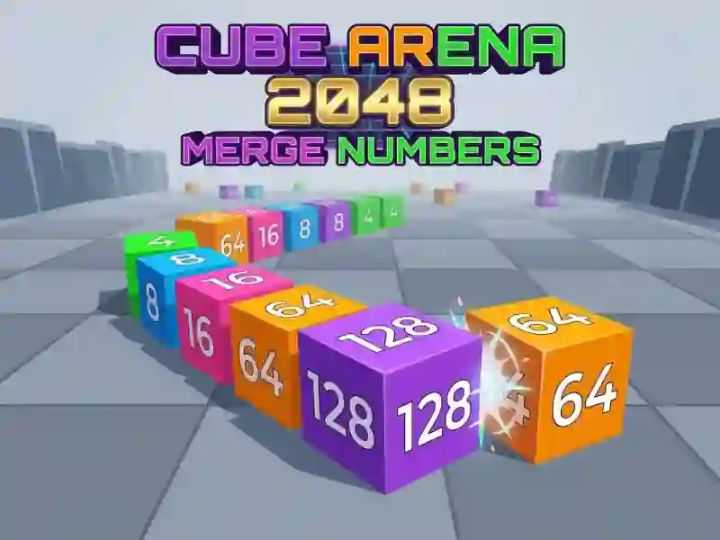 Jwèt Cube Arena 2048 Merge Numbers sou entènèt