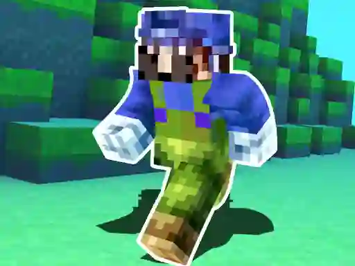 Cluiche Craft Boy Runner ar líne