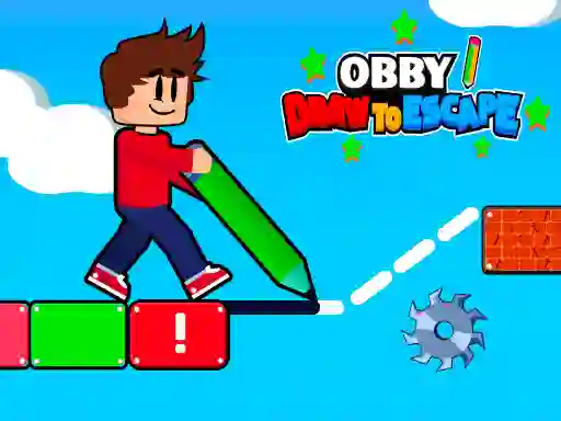 Obby Draw to Escape — free online game