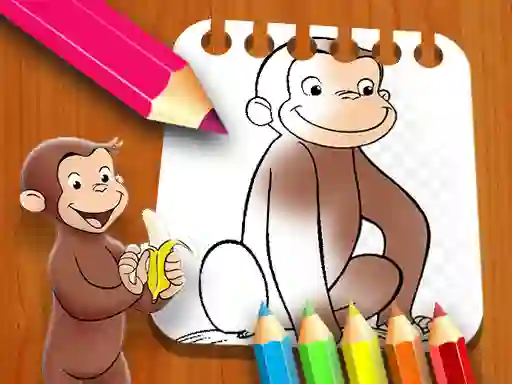 Curious George Coloring Book — free online game