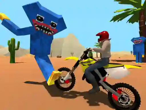 Motoracer vs Huggy — free online game