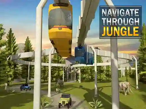 Permainan Elevated Train Driving Simulator Sky Tram Driver talian