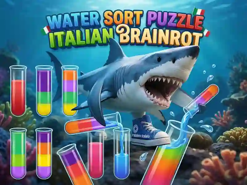 Logħba Water Sort Puzzle Italian Brainrot onlajn