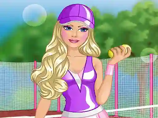 Cluiche Barbie Tennis Dress ar líne