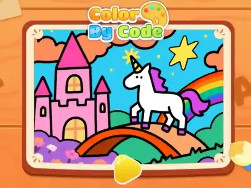 Color By Code: Rainbow Unicorn — jogo online grátis