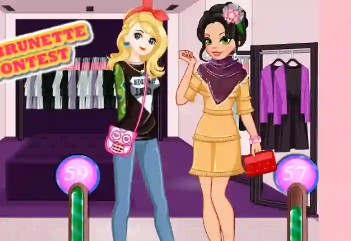 Гульня Blonde Vs Brunette Beauty Contest онлайн