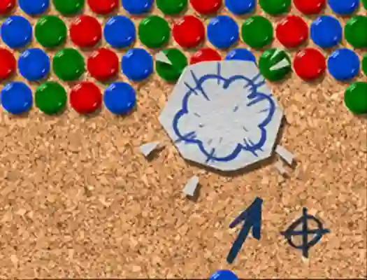Pinboard Bubble Shooter — free online game