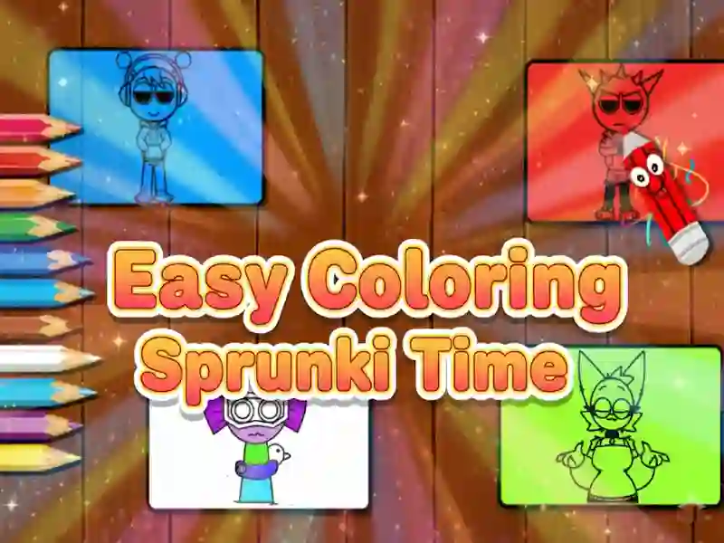Gioco Easy Coloring Sprunki Time in linea