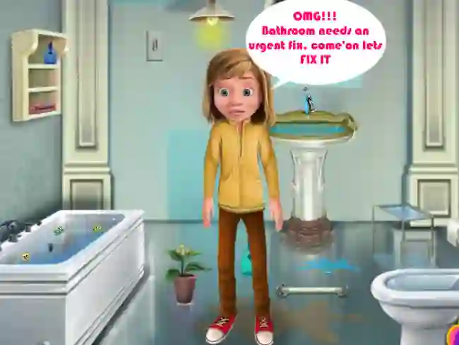 Riley Bathroom Cleaning — free online game