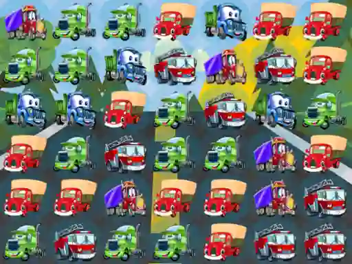 Cartoon Trucks Match 3 — free online game
