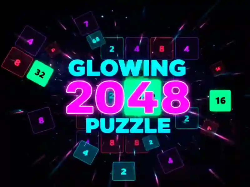 Logħba Glowing 2048 Puzzle onlajn