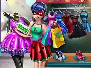 Dotted girl realife shopping — free online game