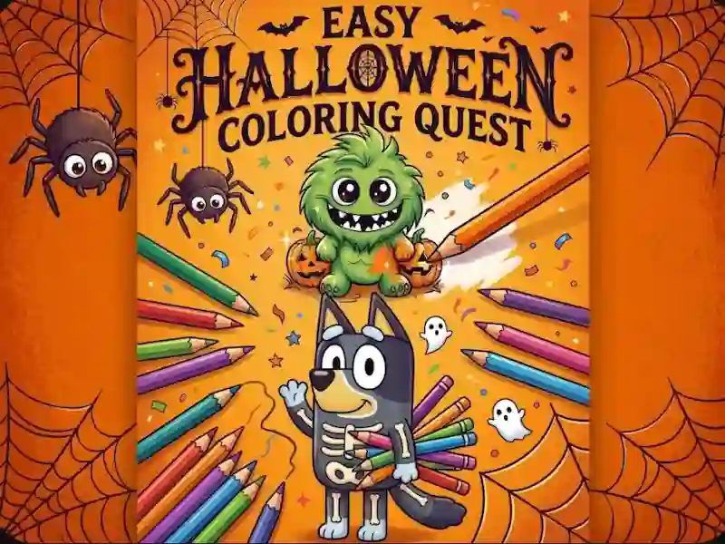 Игра Easy Halloween Coloring Quest онлайн