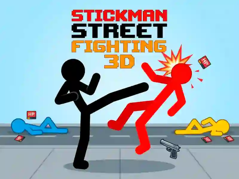 Stickman Street Fighting 3d — free online game