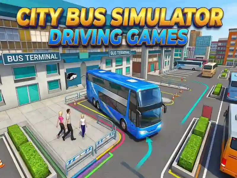 Jeu City Bus Simulator Driving Games en ligne