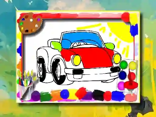 Cartoon Cars Coloring Book — free online game