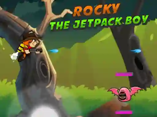 Rocky The Jetpack Boy — free online game