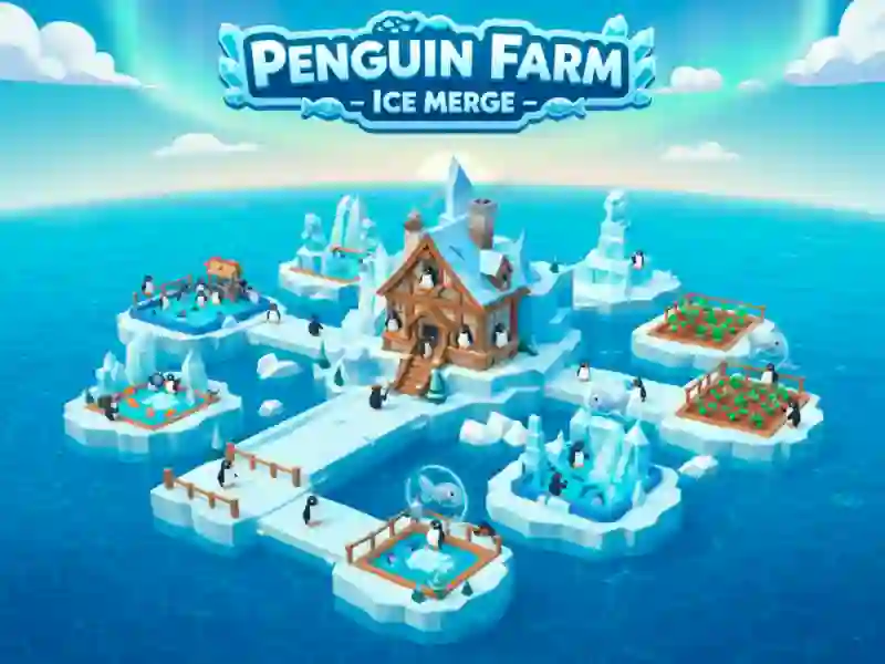 Penguin Farm - Ice Merge — free online game
