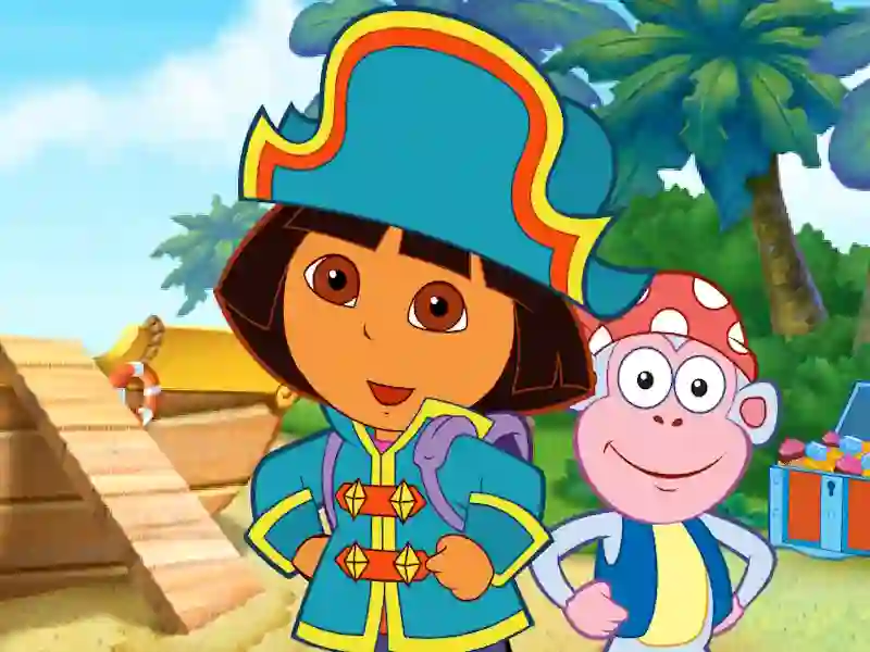 Dora The explorer Dora's Pirate Boat Treasure Hunt — libreng online na laro