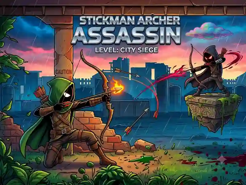 Gêm Stickman Archer Assassin ar-lein