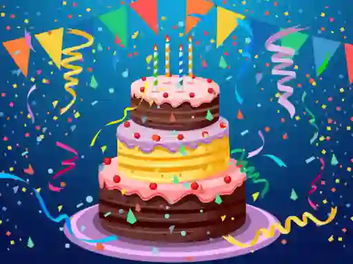 Birthday cake puzzle — free online game