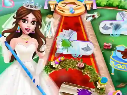 Princess Wedding Cleaning — free online game