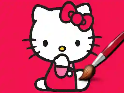 Easy Coloring Kitty — free online game